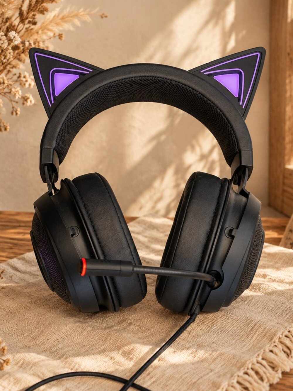 Razer Kraken Kitty Edition Chroma USB Wired Over-Ear Gaming Headset
